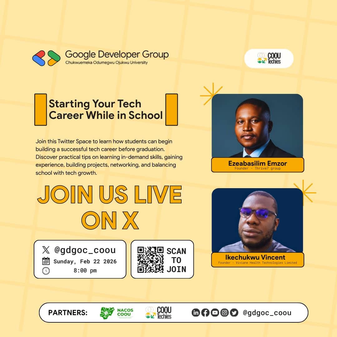 Google Developers Group on Campus COOU tweet media