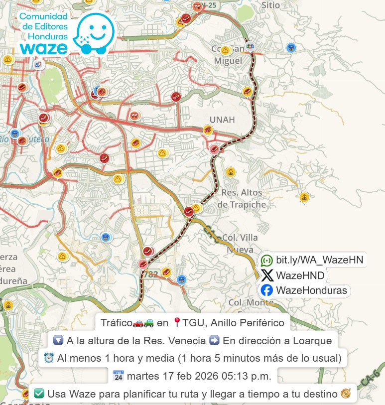 Trafico en Tegus tweet media