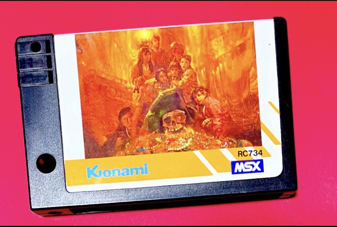 本日2/18の22時40分からMSX実機でグーニーズの配信をします✨ 激ムズの