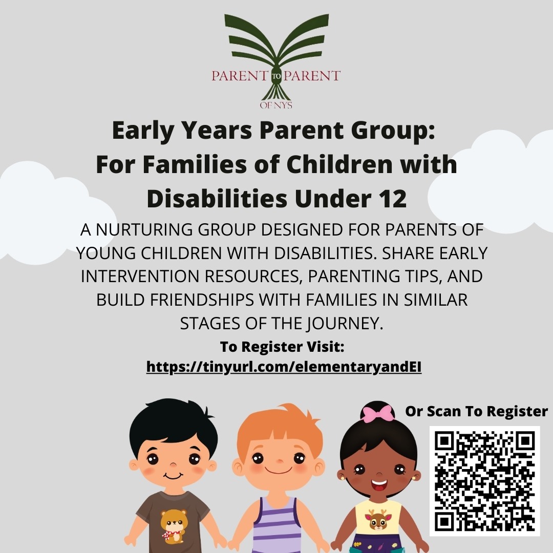 PtoPofNYS's tweet photo. Early Years Parent Group: For Families of Children with Disabilities Under 12

March 10 @ 7:00 pm - 8:00 pm

Register Here: https://t.co/lzqyqRFKpg

#parentgroup #diability #earlychildhood #elementary https://t.co/JnLavcaJKt