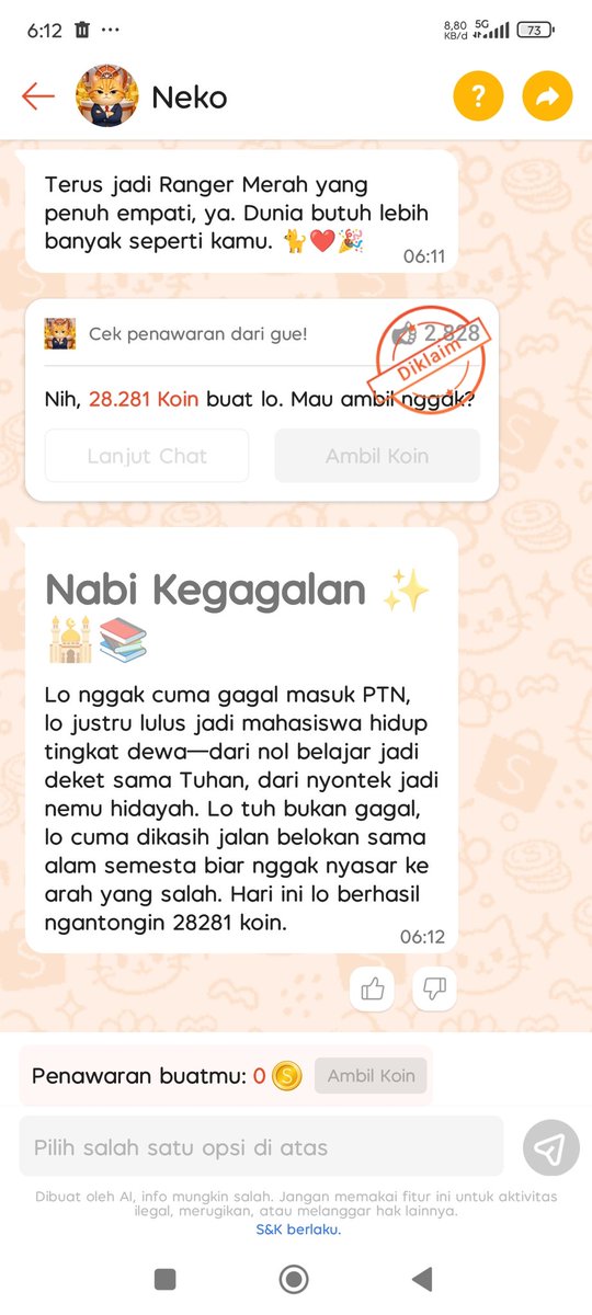 _popho's tweet photo. @RacunBelanja Setelah 3 hari mentok di 3000 terus, akhirnya hari ini pecah telor juga. Walaupun ga yang gacor banget, tetep lumayanlah ini 🤭
Kemarin ngalor ngidul sejam lebih ga naik. Hari ini baru 15 menitan udah bisa ngasih banyak dia https://t.co/yOt2Q8Wjyh