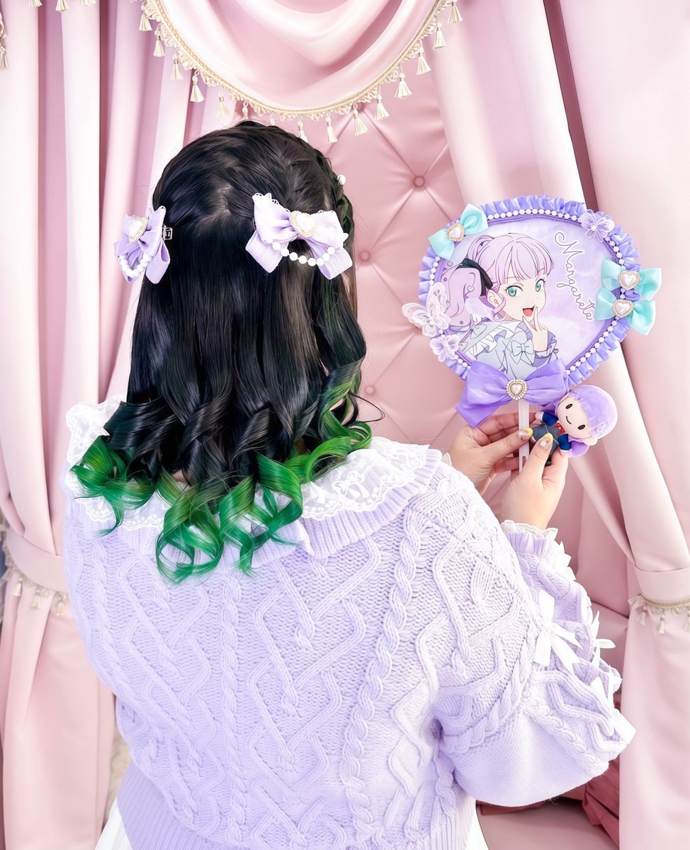 Hair Make with Margarete on my birthday a few weeks ago 🥹💜 I love Liella so so much and Margarete is my shining star 🌟