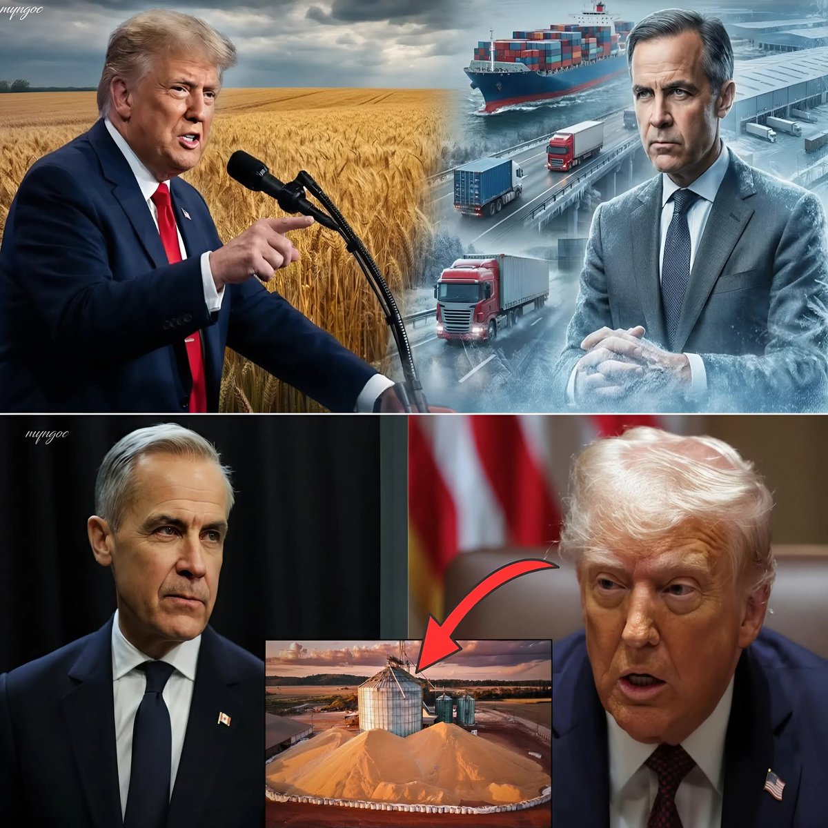 OlenaRohoza's tweet photo. 🇨🇦🧐🇺🇸Trump Demands Guaranteed Canadian Wheat — Carney Confirms 4 Million Tons Already Redirected from the U.S. ⚡
The demand was made publicly — but the response revealed the deal was effectively already done. After Donald Trump called for guaranteed access to Canadian wheat, Mark Carney confirmed that 4 million tons had already been rerouted to buyers in Europe and Asia amid rising trade tensions. Grain markets were jolted, U.S. millers scrambled for alternatives, and food producers warned of tightening supply just weeks before key purchasing cycles.
Ottawa insists the shift reflects stable, long-term contracts — not retaliation. Supporters frame Trump’s demand as a move to secure American food security; critics argue the leverage vanished the moment shipments sailed elsewhere. With bread prices and farm incomes at stake, did Washington miscalculate its influence — or trigger a pivot that won’t be easily reversed?