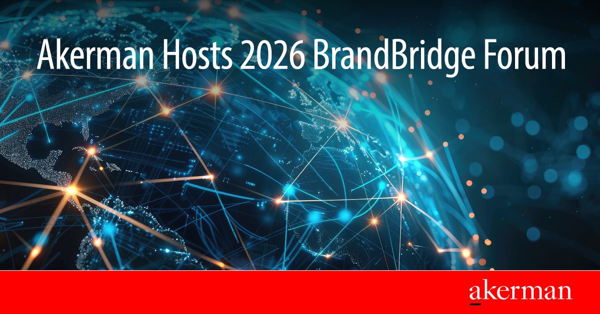 Akerman_Law's tweet image. Akerman will host the 2026 BrandBridge Forum at the University of Denver, connecting global franchise brands exploring U.S. expansion with multi-unit operators through focused presentations and curated networking. #FranchiseLaw #MultiUnitFranchising

akerman.com/en/perspective…