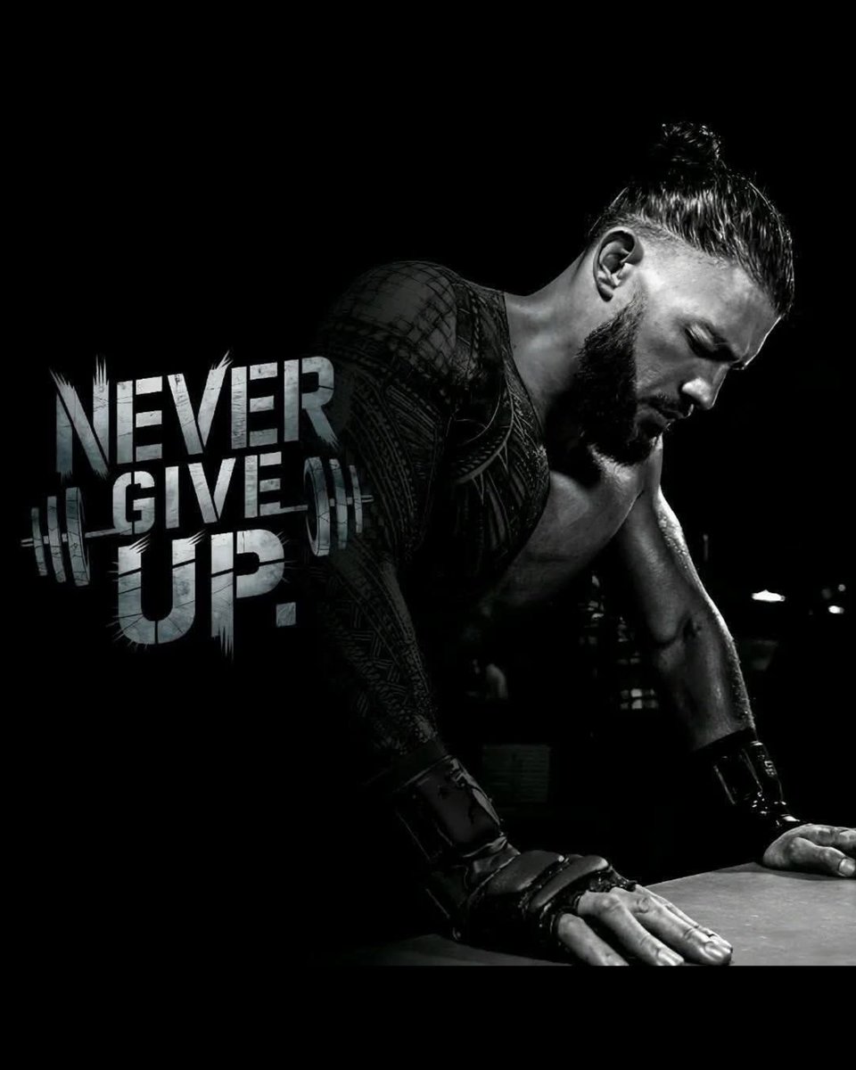 Tough times don't last, but tough people do. Stay strong and believe in yourself. You've got this. #nevergiveup 
I am The Tribal Chief.
The ONLY Tribal Chief.
The OTC☝️🔥💪❤️
<a href="/WWERomanReigns/">Roman Reigns</a>