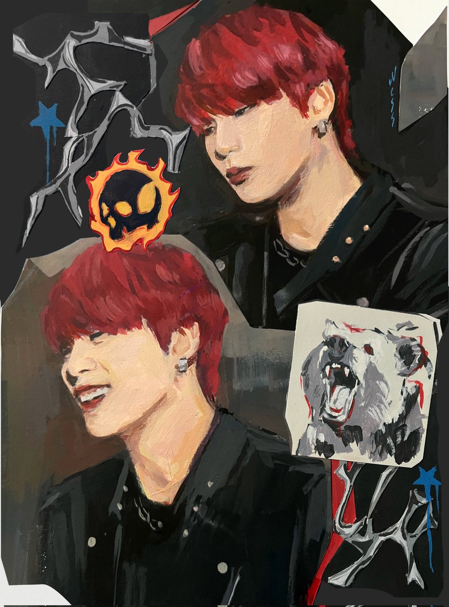 qyeom_'s tweet image. #jongho #ateez #fanart #redjongho