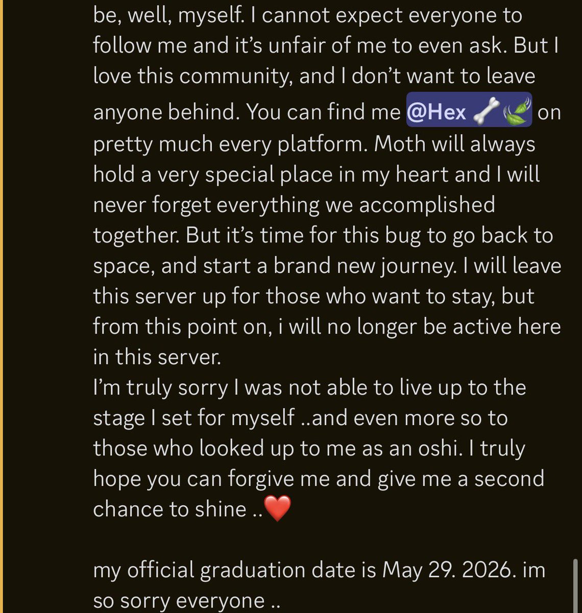 Moth | 💫《GRADUATING May 29》🦋 tweet media