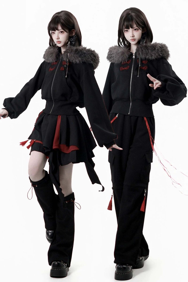 🖤モード双子コーデ🖤