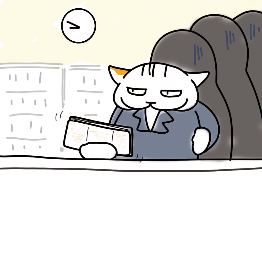 出勤間際なのにコンビニに公共料金支払いを束で持ってくる奴の図