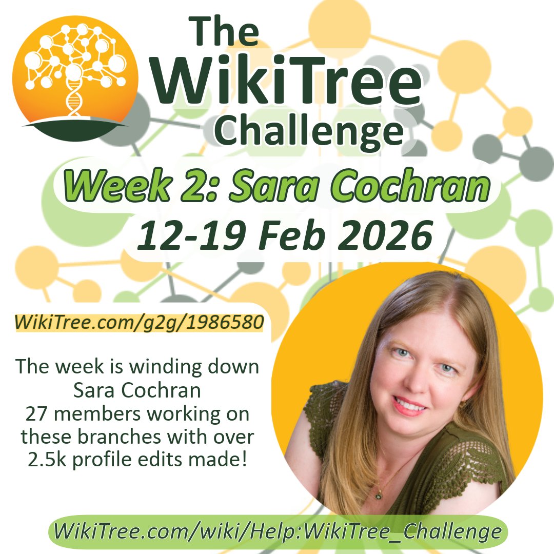 WikiTree Challenge tweet media
