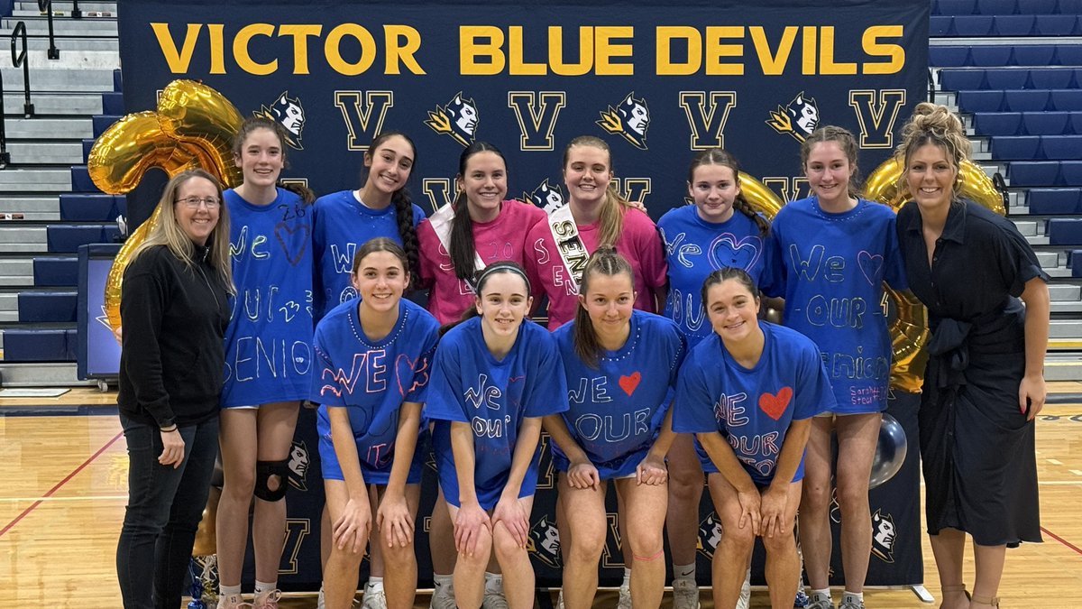 Celebrating our two incredible Girls 🏀 seniors, Sarah and Vanessa 

Because of you, this program is stronger. Your legacy will continue long after the final buzzer. We are proud of you and can’t wait to see what’s next!

We 🫶 our #ClassOf2026 Seniors
#WeAreVictor✌️