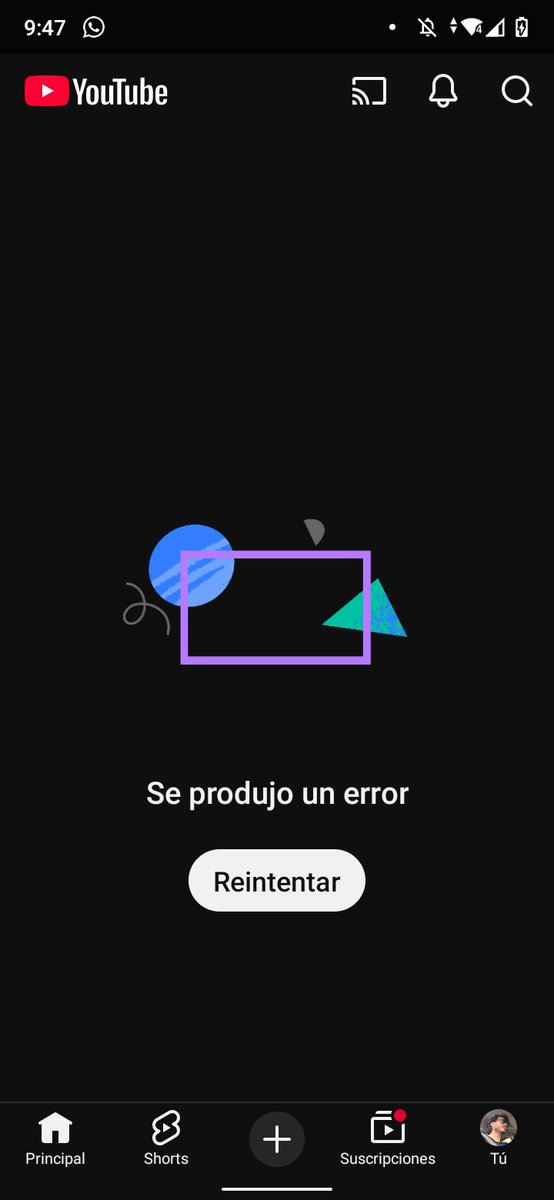 LuisAlfredCon's tweet photo. #YouTubeDOWN https://t.co/SI45XhFYbI