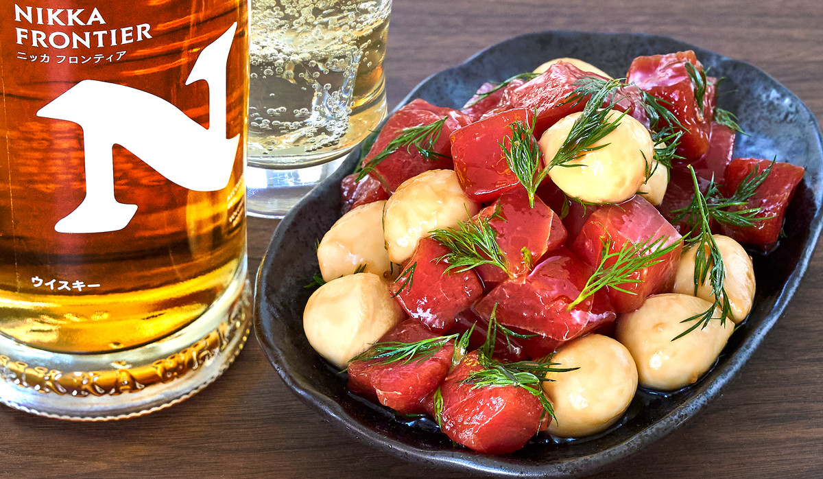 まぐろの旨みとミルキーなチーズがマッチ！ ＼漬けまぐろ