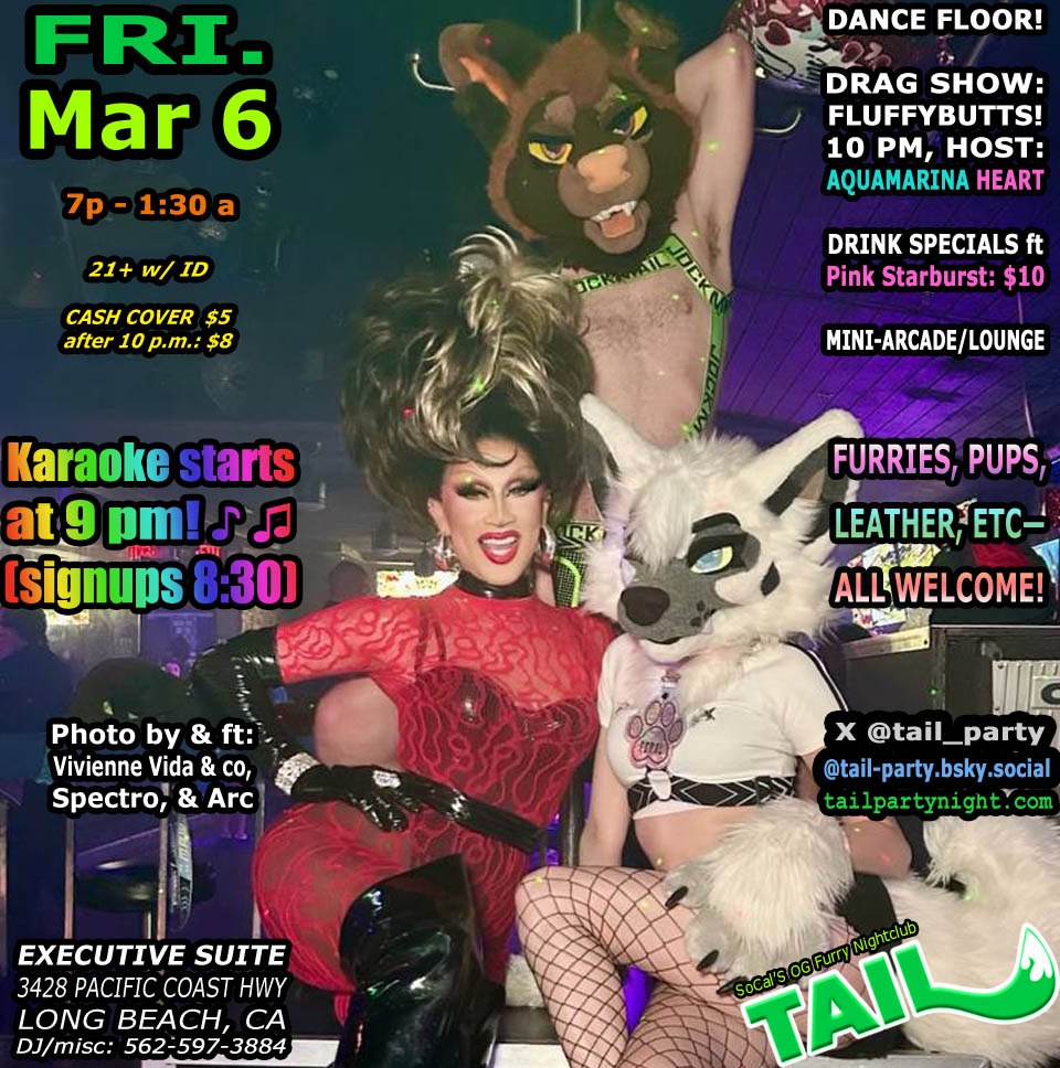 TAIL! Sat May 9—Furry Nightclub tweet media