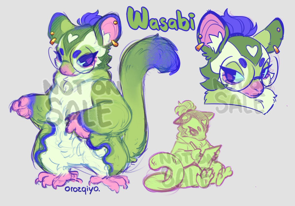 New sona drop!
She’s Wasabi!💚 my grumpy sugar glider✨
She looks too huggable but will probably bite you if you get too close to her like.