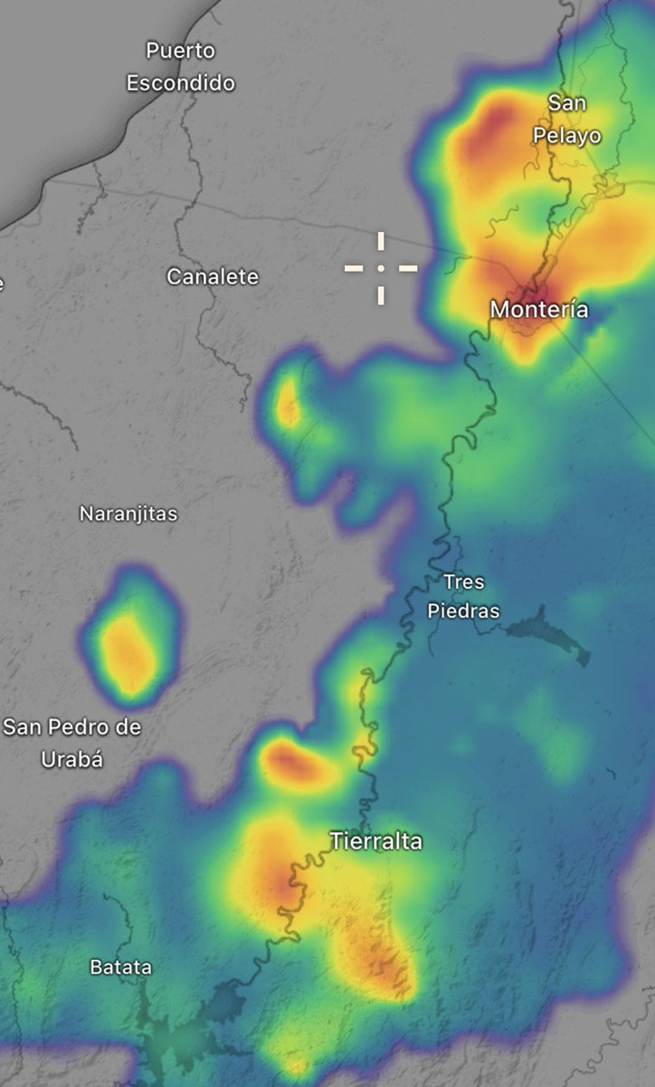 _iclima's tweet photo. Atención 🚨

A esta hora se registran lluvias de variada intensidad desde la zona de la represa Urrá, a lo largo del río Sinú, hasta la ciudad de Montería.

De acuerdo con los pronósticos, estas precipitaciones podrían extenderse durante aproximadamente una hora más. Se recomienda a la población mantenerse atenta a las indicaciones de las autoridades locales y tomar las medidas preventivas necesarias.
@monterialcaldia @kerguelenhugo