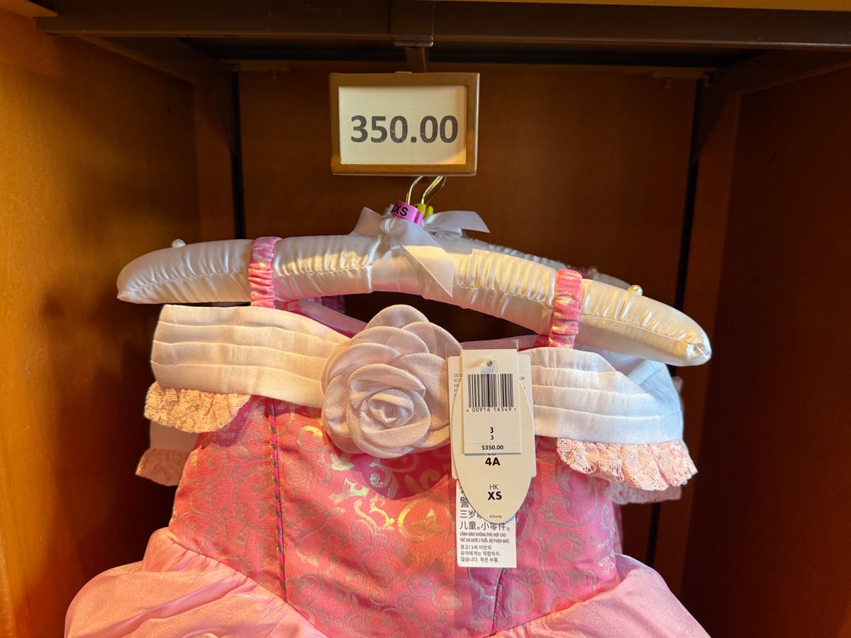 It’s obscene <a href="/WaltDisneyWorld/">Walt Disney World</a> has $350 kids dresses for sale in the park. It’s a price point so insane that it just says, “we don’t care.” <a href="/WaltDisneyCo/">The Walt Disney Company</a>