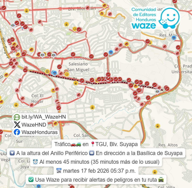 Trafico en Tegus tweet media