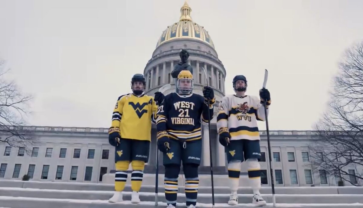 WVUniforms304's tweet photo. Be loud and support one of the best dressed teams at WVU this Friday at 4PM as we host the CHMA D1 Playoffs vs RMU!

Games run Friday–Sunday! Check the post below for ticket info!

#HailWV https://t.co/iPQ3Fri4jU