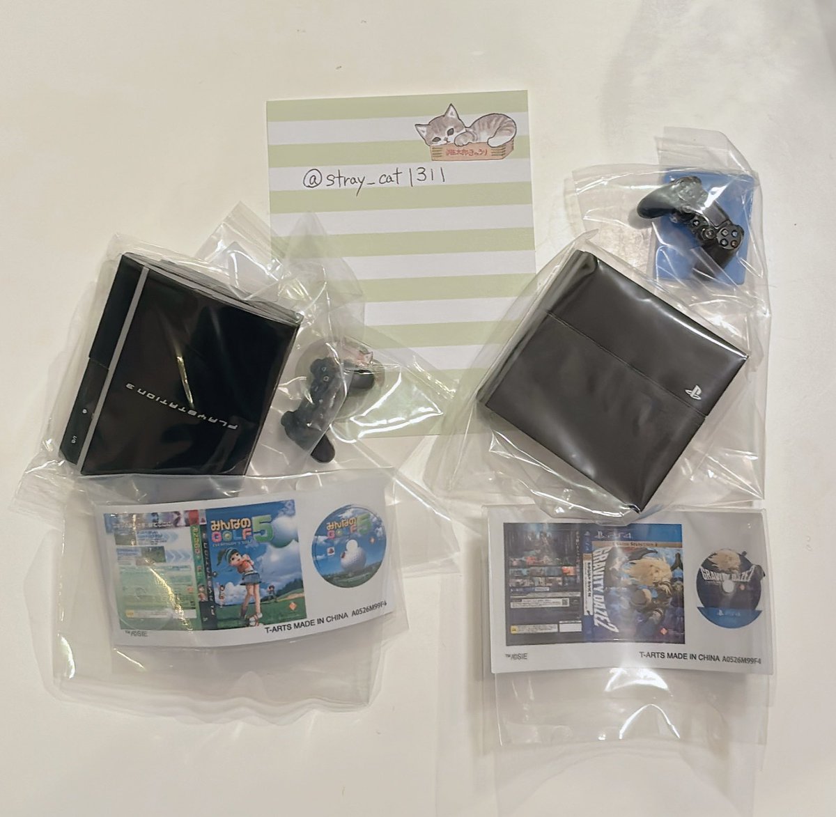 stray_cat1311's tweet photo. 【交換】 The History Collection
-PlayStation™- ヒストリーコレクション プレステ ガチャ ミニチュア

譲:PlayStation3 4

求:PlayStation PlayStation2

郵送での交換希望です。
お気軽にお声がけ下さいm(*_ _)m https://t.co/ujpD38jpH3