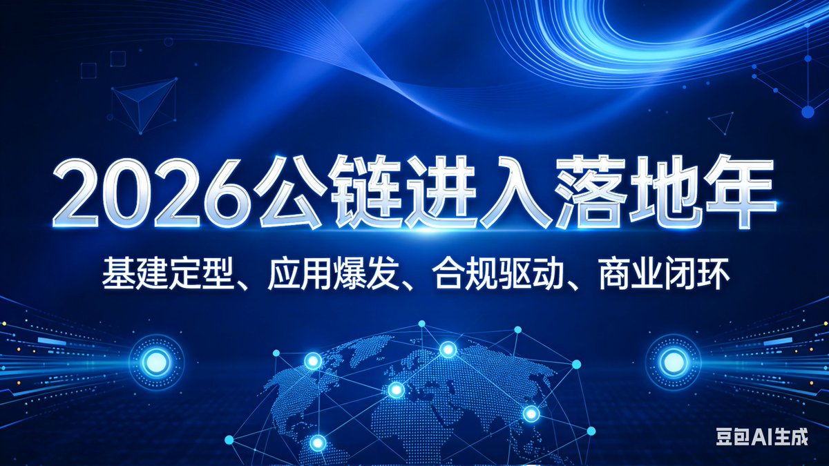 2026
公 链 落 地 年
基建定型 / 应用爆发 / 合规驱动 / 商业闭环