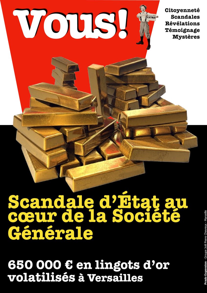 Top_Exclusif's tweet photo. ‼️ 650 000 € en lingots d’or volatilisés à Versailles ‼️

💸 Retrouvez notre article dans #Vous ➡️ https://t.co/MQPsTzpDcf

#Versailles #Lingots #Or #SocieteGenerale #Vol https://t.co/Nr8XSRgvIG
