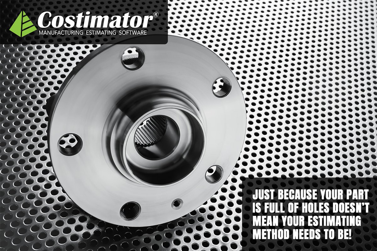 Just because your part is full of holes doesn’t mean your estimating method needs to be! #EstimatingSoftware
Learn More with Free Demo: mtisystems.com/get-demo.html