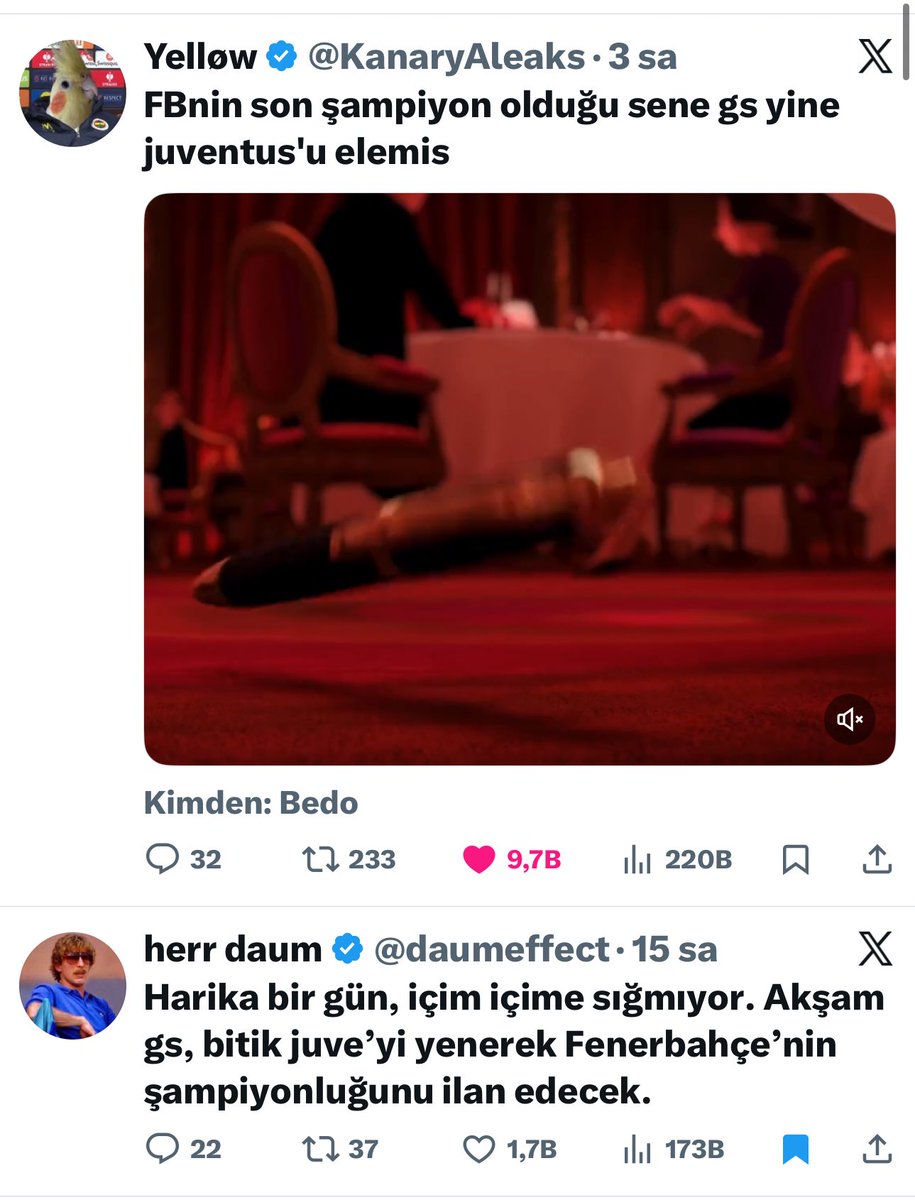 Kaydedilenlere attığımız iki yeni tweet 😬