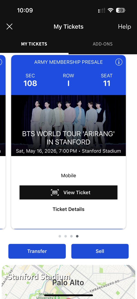 twistvnr's tweet photo. [WTS] 4x BTS Stanford Day 1 - Lower Bowl
4 tickets adjacent.
Sec 108. $550 each
PayPal g&amp;s or Venmo G&amp;S only.
5/16, May 16

DM for offers. https://t.co/NhLGXLfVnD