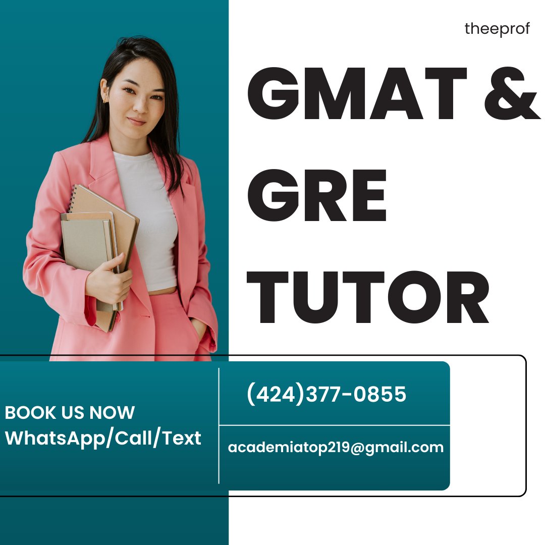 _theeprof's tweet photo. Smarter prep. Greater results.
Get trained by professional GMAT &amp; GRE tutors who understand what it takes to reach the 700+ and 320+ club!
📲 WhatsApp: +1 (424) 377-0855
#GREMastery #GMATMastery #ExamMentorship #GraduatePrep #OnlineTutor #StudySupport #AffordableRates https://t.co/dw1U3byF9M