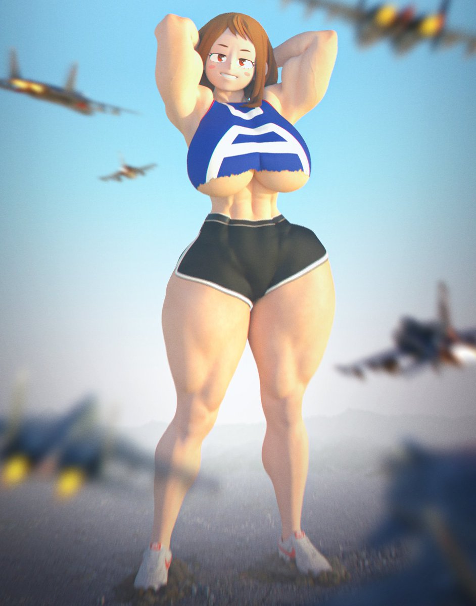 "What, YOU'RE supposed to be my warmup? I wouldn't even notice you in a scoop of protein~!"

#giantess #gts #giga #sizetwitter #uraraka #ochako #ochaco #OchacoUraraka #Ochakouraraka #urarakaochaco #urarakaochako