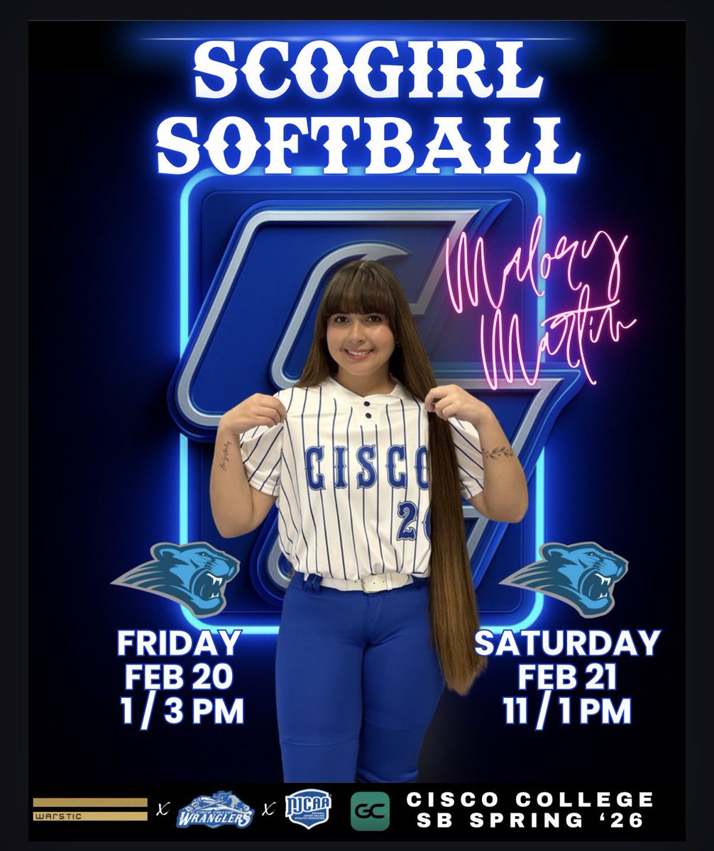 Your ScoGirls are back in action this weekend as we play host to Coastal Bend!
Fridays first pitch is at 1 pm!

#ScoGirlSB