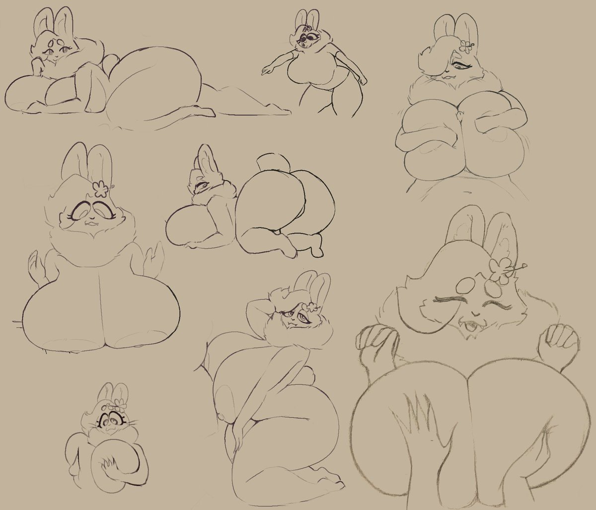 i been neglecting my socials so have some rabbets