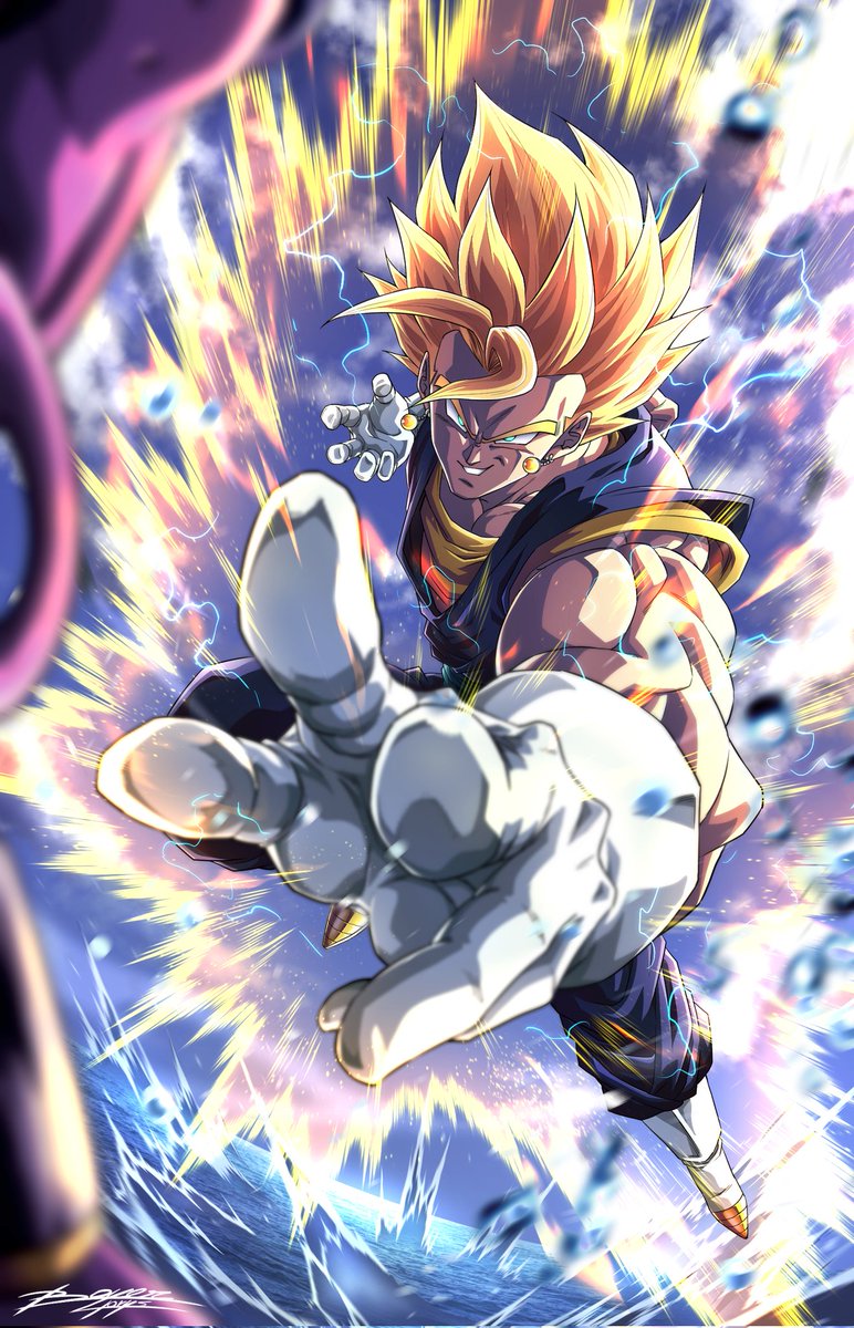 boyerjorys's tweet image. J'aime bien les autres fusions, mais c'est lui mon goat.
Design pointu qui decoupe, gel fixation béton ! Et surtout, la seule fusion de Goku et Vegeta que tu verras en lisant les 42 volumes originaux hehe 🥹🙏✨

#Vegeto #DragonBall