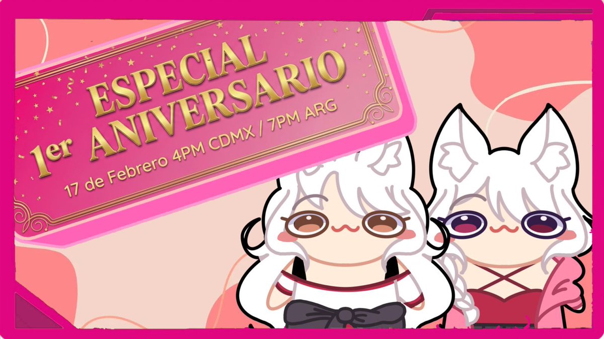 🔥¡¡NUESTRO PRIMER ANIVERSARIO!!⭐️

No se lo pierdan que tendrá muchas cosas interesantes como:

¡Lore, juegos, karaoke (si van a cantar, si no no lo pongan), fanarts de la comunidad y muchas cosas más!

Los esperamos

twitch.tv/lannovers