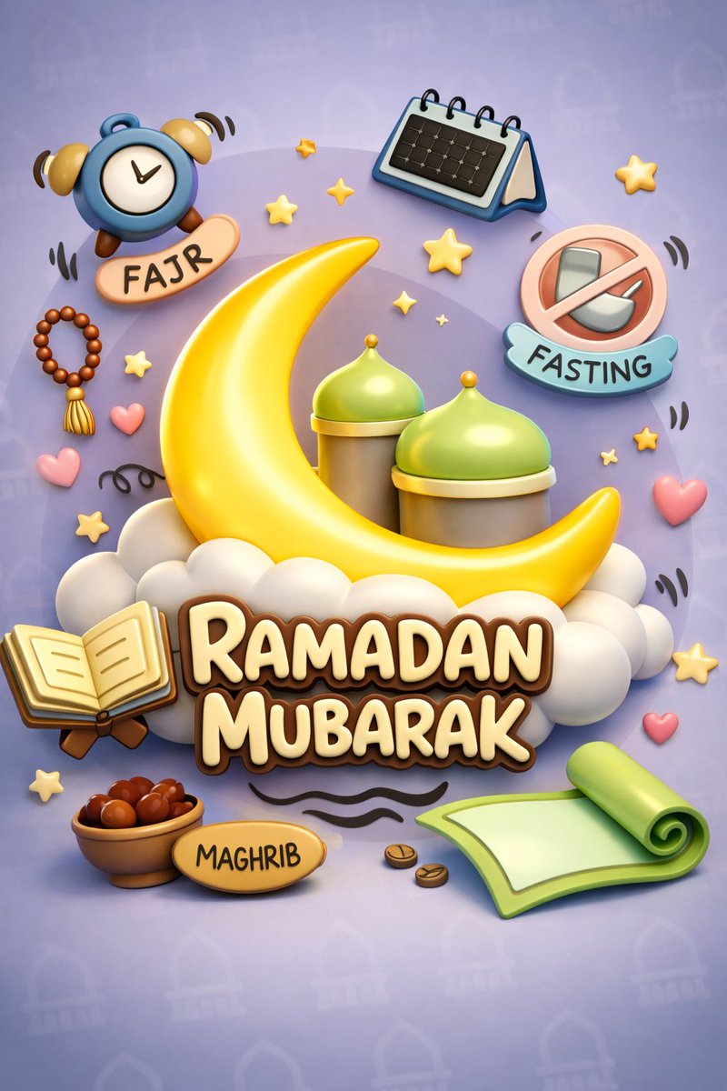 Ramaḍān Mubārak 🌙

May Allāh fill your days with peace, your nights with duʿāʾ, and your heart with light.
May He forgive our sins, ease our worries, and accept our fasts and prayers.

تَقَبَّلَ اللهُ مِنَّا وَمِنكُم صَالِحُ الأَعْمَال
May Allāh accept our good deeds from us