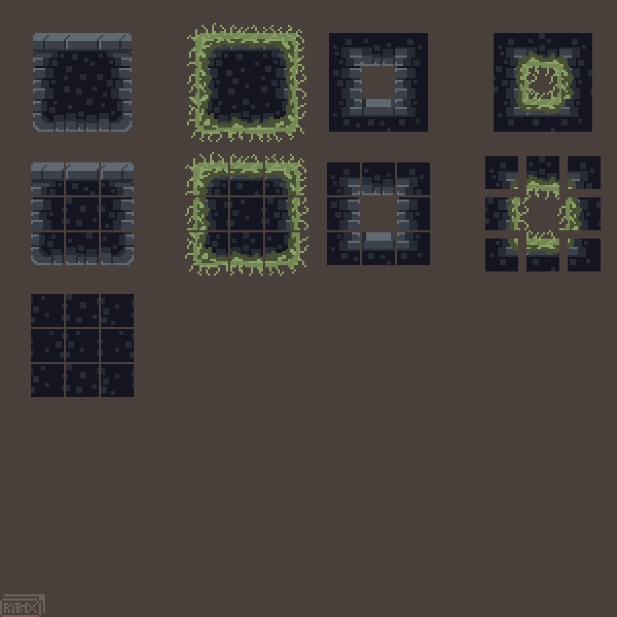 RYB1LAX's tweet image. Tileset for game development #pixelart #art #tile #tileset #aseprite #2d #Pixel #pixelartist #tiledesign
