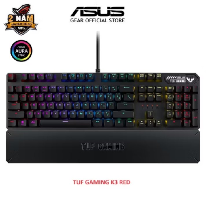 Trung93Hieu's tweet photo. Bàn phím cơ gaming ASUS TUF GAMING K3 (Red) cổng mở rộng USB, An-ti ghosting 100% với công nghệ N-key rollover (NKRO) được giảm 19%! Chỉ còn 1.827.500₫. Mua ngay trên Shopee! https://t.co/RdFHsgwrXI https://t.co/gTcqonYjKT