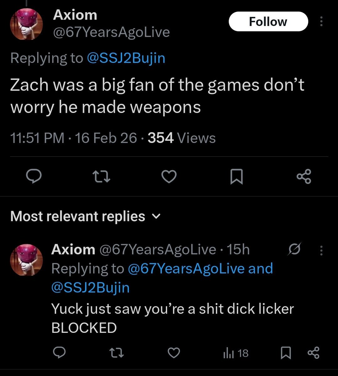 This might be the funniest hate comment I have ever received on this website.