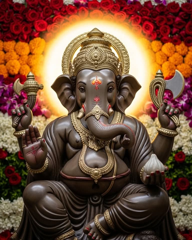 जो सुमिरत सिधि होइ गन नायक करिबर बदन।
करउ अनुग्रह सोइ बुद्धि रासि सुभ गुन सदन॥

जिन्हें स्मरण करने से सब कार्य सिद्ध होते हैं, जो गणों के स्वामी और सुंदर हाथी के मुख वाले हैं, वे ही बुद्धि के राशि और शुभ गुणों के धाम श्री गणेशजी मुझ पर कृपा करें.!

श्री गणेशाय नमः .!💕🚩🙏