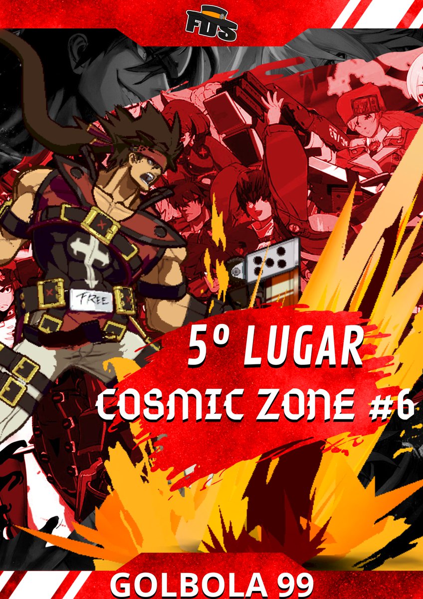 Parabéns aos saudosistas do Xrd do time!

<a href="/Gear5_FGC/">FDS | Gear 5</a> e sua Elphelt cravam o título do Cosmic Zone #6, um shotgun loop de cada vez, enquanto <a href="/henri_bianchi/">Gol Bola 99</a> mostra que sabe fazer o triângulo em outros jogos também e garante o top 5.

Jogaram muito! #FDS