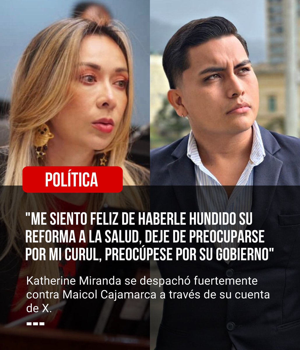 maicajamarca_'s tweet photo. .@KatheMirandaP, no seas desalmada, ¿ te sientes feliz porque le negaste al pueblo una atención en salud digna y de calidad ?, ¿ te sientes feliz porque tus amigos los de la extrema derecha mueven sus fichas en las EPSs para negarle medicamentos a los pacientes de escasos recursos ?

Hoy más que nunca le pido a Colombia que no vote por ti este 8 de marzo, no sólo por traidora, sino por desalmada.

¡Ve buscando trabajo, porque a costillas del pueblo no vas a seguir recibiendo sueldo! ✊🏼🇨🇴