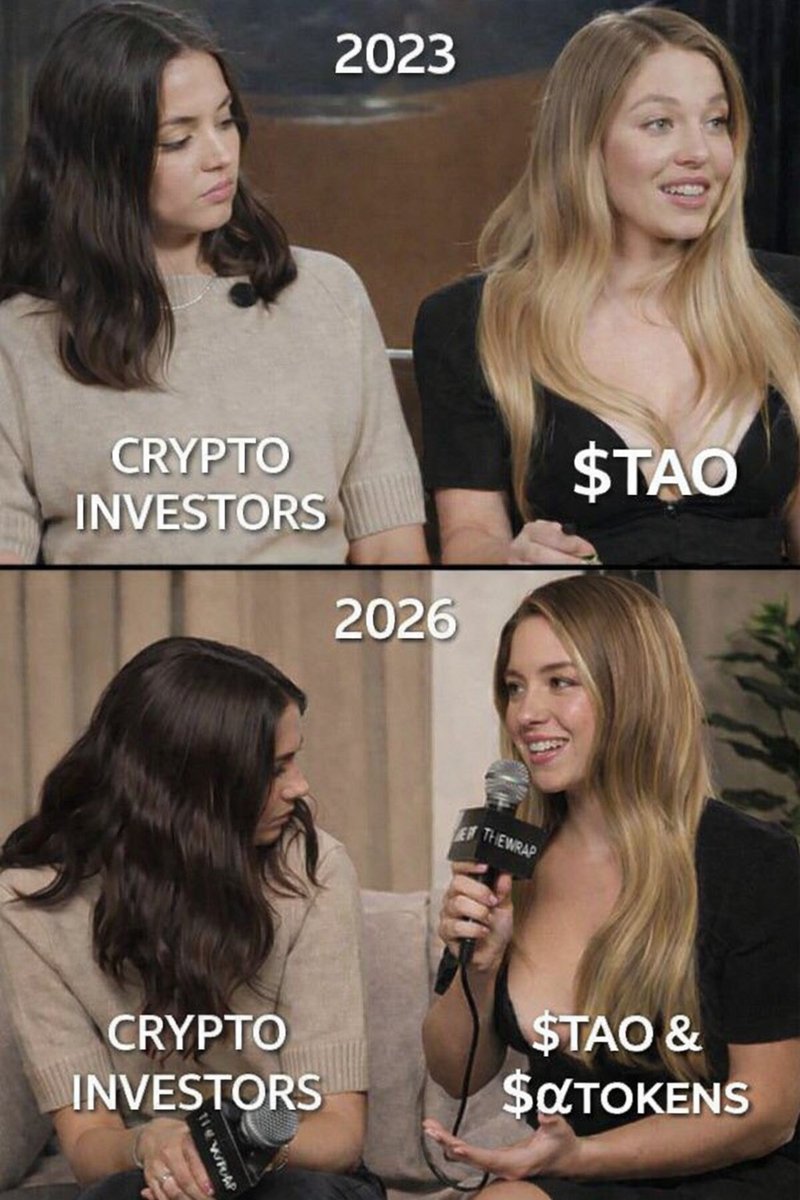 2023: Bittensor was just getting started.

The only truly innovative AI crypto project.

2026: Same story. Still the only decentralized AI network actually delivering.

$TAO then.
$TAO now.

Now with $αTOKENS.

#AI #crypto #bearMarket #Sydney
