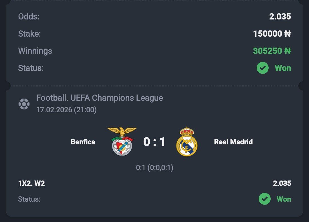 GAME WON SUCCESSFULLY ✅✅
Join telegram channel for more free games 👉👉t.me/kozebet t.me/kozebet