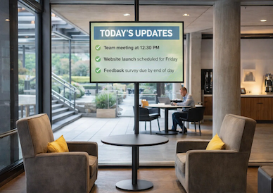trudigital's tweet image. Digital display software makes it easy to deliver real-time updates and scalable messaging across your entire organization. Explore how to streamline your comms in our latest blog.

#DigitalSignage #BusinessTech