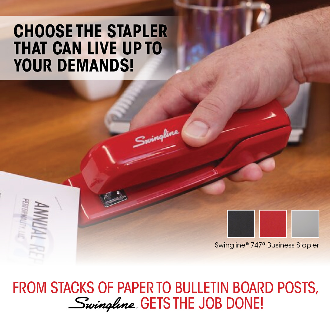 imperialofficep's tweet image. Looking for a jam-resistant, reliable office stapler? Meet the Swingline 747 series of staplers. Made for even your biggest jobs, this die-cast metal design stands up to daily wear and tear. Click to shop these products now! zurl.co/0uvqK  #swingline #stapler