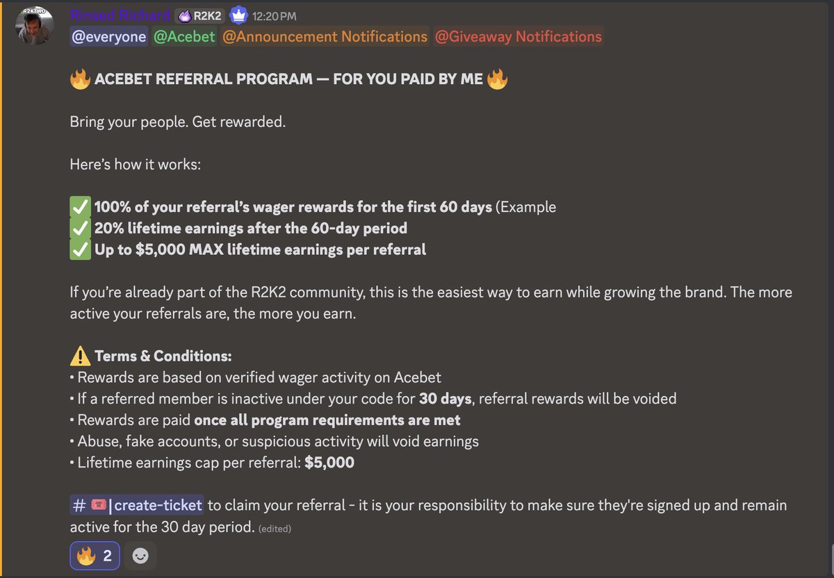 R2K2Rewards's tweet photo. Want to make money for your referrals? Look no further. Here is my new referral system. Get paid WITH your boys as you have some fun. 

Here is another Giveaway. Ends in 24h. 

$45 3 winners 15$ each. 

Like - Follow- Rt - Tag 2 Friends Who Can Help You Get Paid https://t.co/T3yIlDJ6Gb