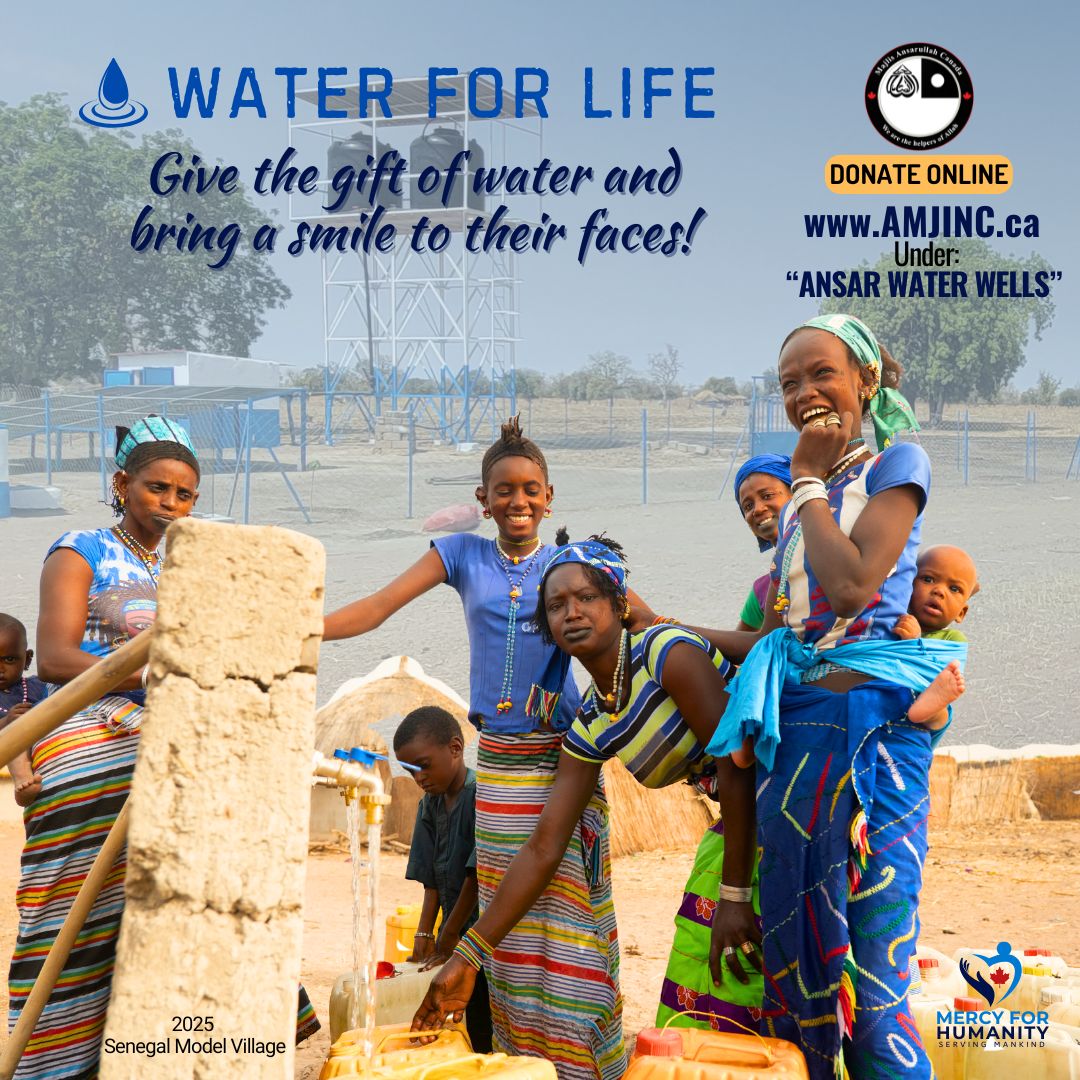 Give gift of water and put a smile on their faces. #Mercyforhumanity #Servingmankind #humanity #Waterforlife donate online at amjinc.ca/donation.html 
#Ramadan #Fasting