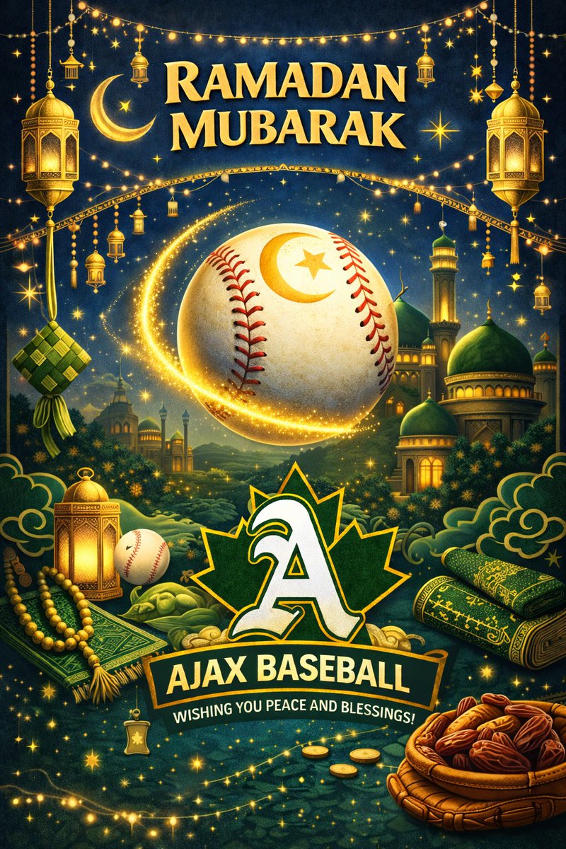 ajaxbaseball's tweet photo. Ramadan Mubarak to our Ajax Baseball family. 🌙
Wishing you peace, strength, and many blessings this month. ⚾💙 https://t.co/dku34ijrM4