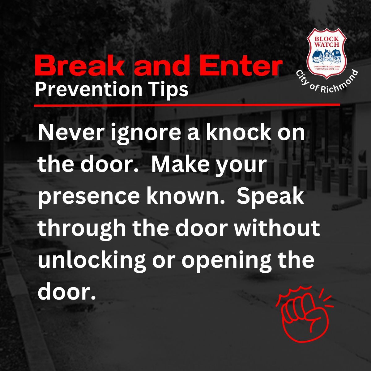 RmdBlockWatch's tweet image. To thieves, silence doesn't say go away, it says nobody's home.